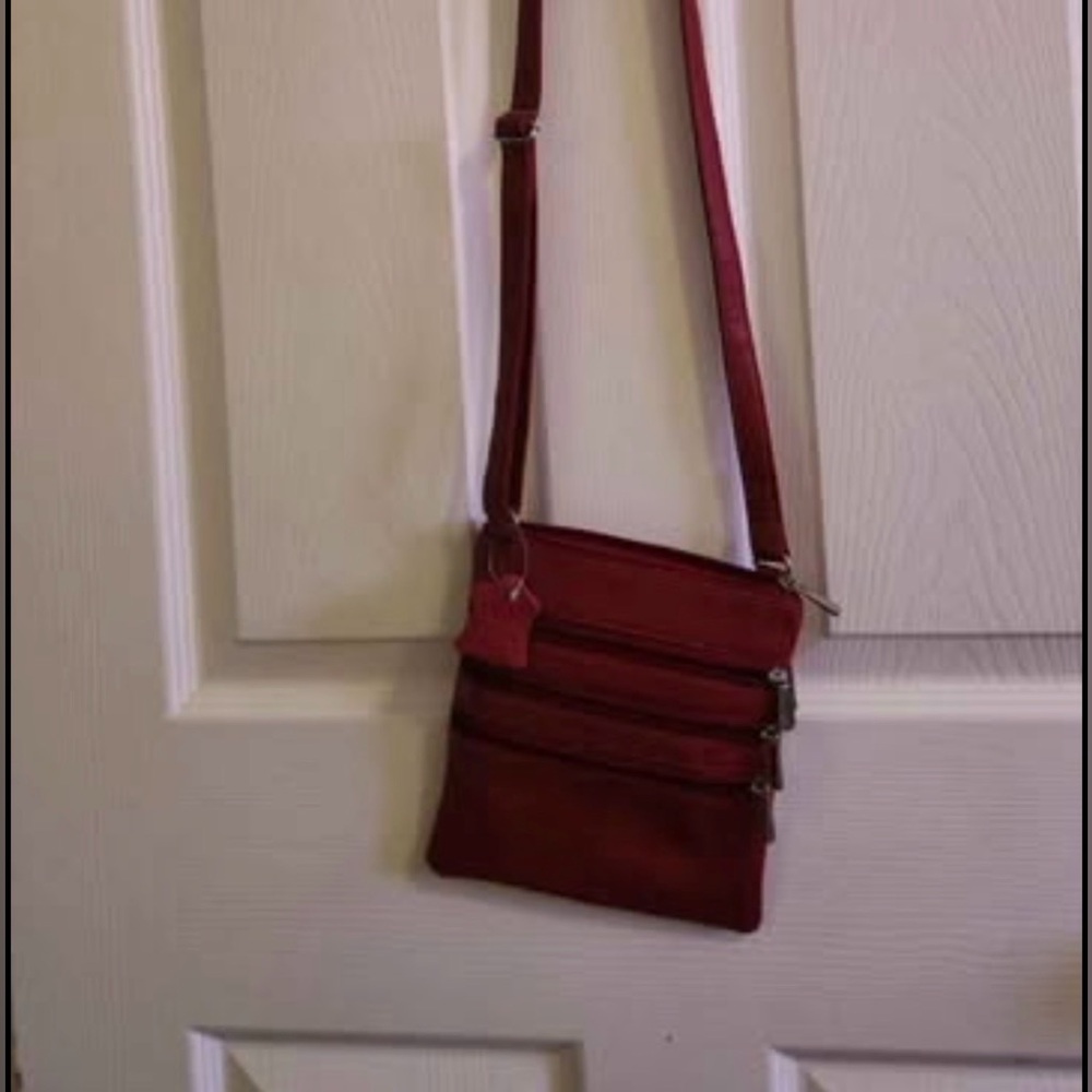 Vintage Red Crossbody Bag
